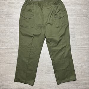 Vintage 90s Boy Scouts of America Olive Trousers Pants Mens 42x29 Stretch Waist